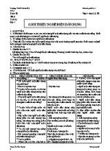 Giáo án môn Công nghệ 9 - Trường THCS Nhơn Mỹ